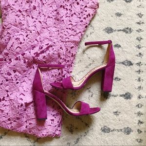Sam Edelman Yaro Block Heel Sandal - Plum/Purple